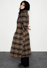 Lore Plaid Longline Coat