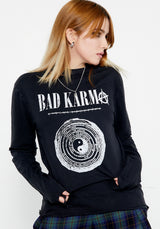 Bad Karma Abgenutzt Gelagert T-Shirt