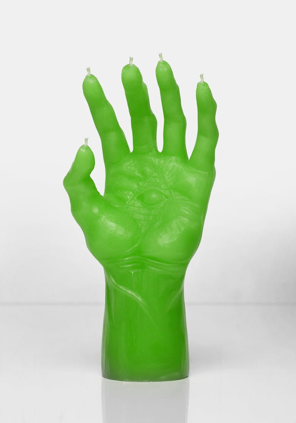 HAND OF GLORY CANDLE - GREEN