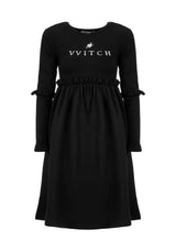 Vvitch Rüsche Midi Skater Kleid