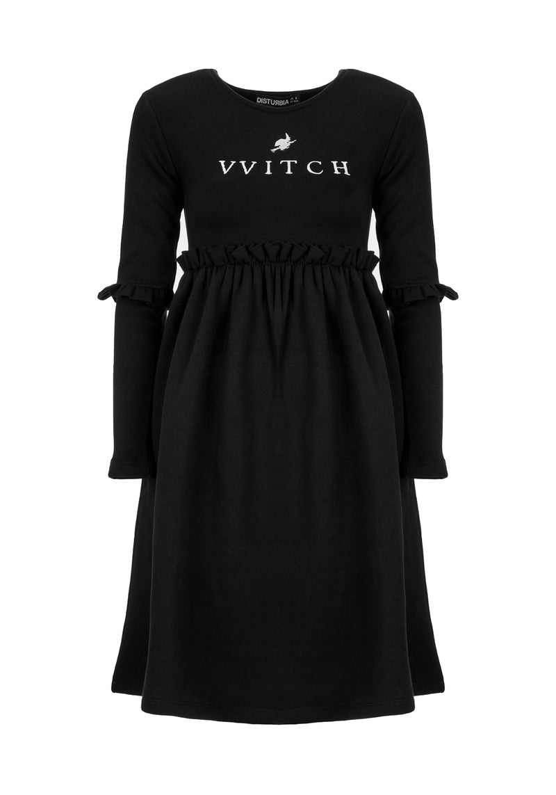 Vvitch Rüsche Midi Skater Kleid