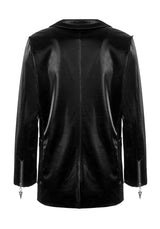 Aureole Kunst- Leder Blazer