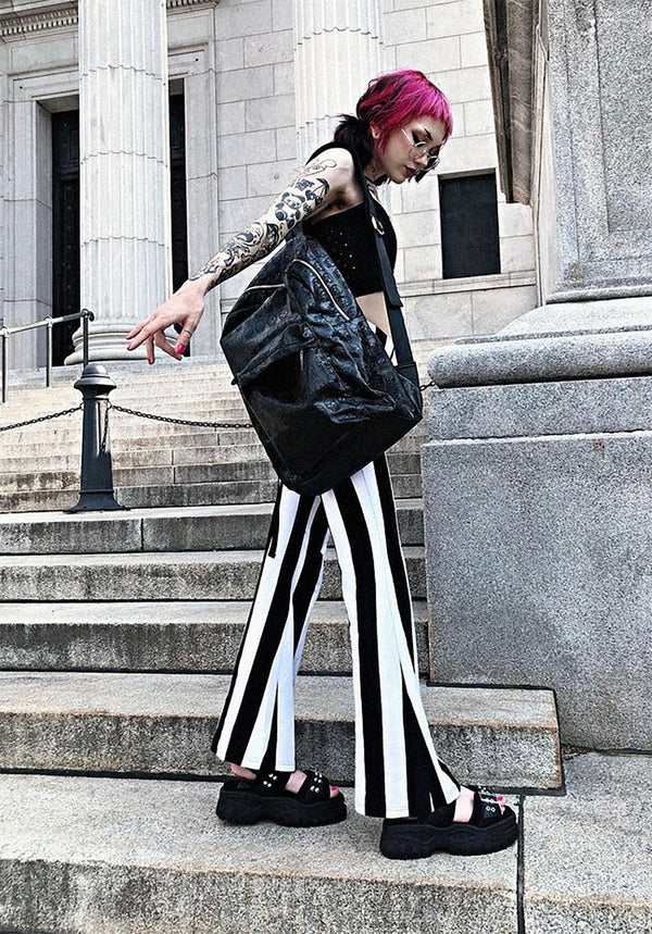 Afterlife Stripe Jersey Flares