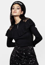 Edith Lace Panelled Jumper