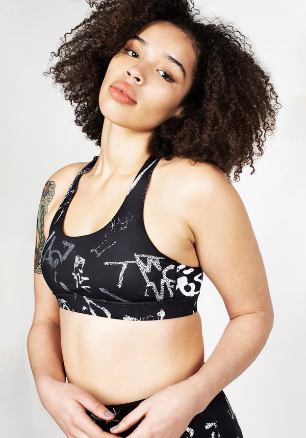 Graffiti Sports Bra