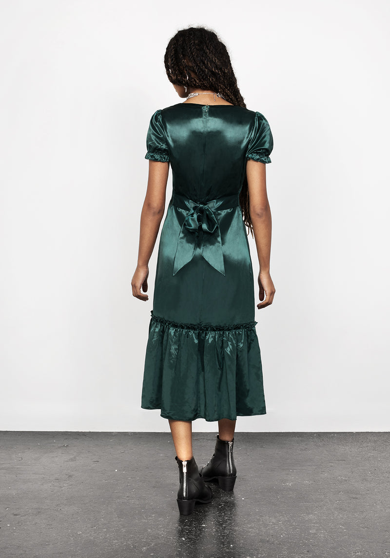 Moss Midi Tier Kleid