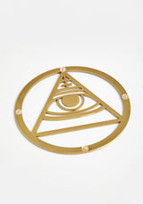 ALL-SEEING EYE BRASS COASTER