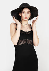 Aine Lace Panel Slip Dress