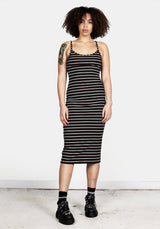 Liv Ribbed Midi Kleid