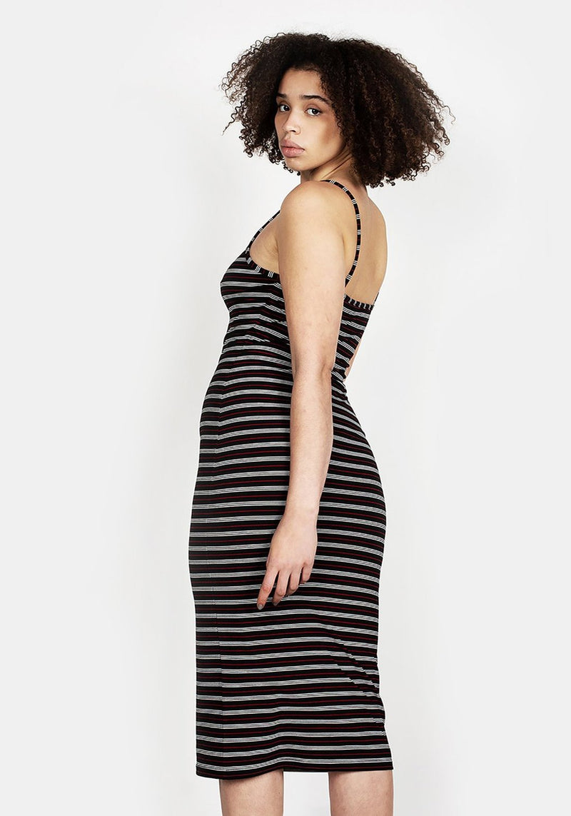 Liv Ribbed Midi Kleid