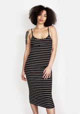 Liv Ribbed Midi Kleid