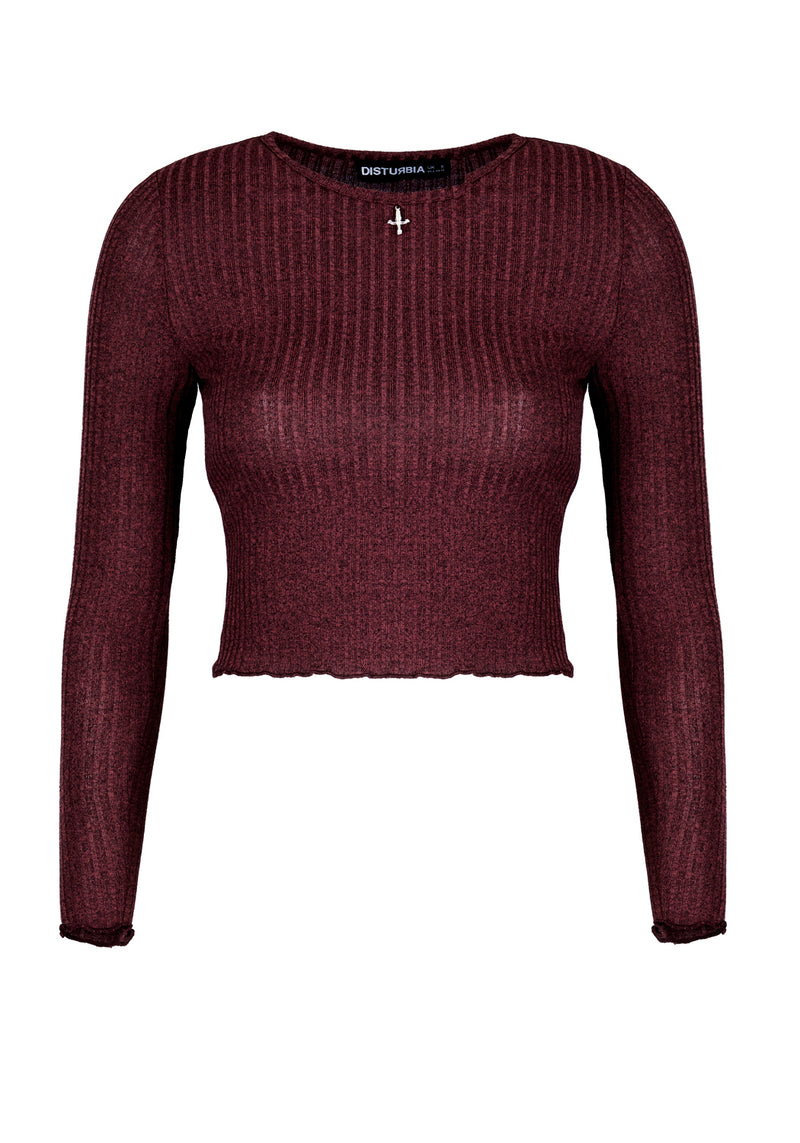 MUNDI LONG SLEEVE CROP TOP