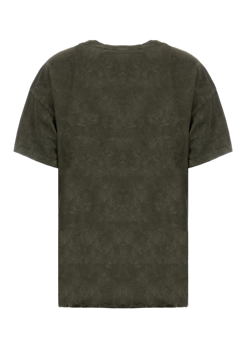 Hedgewitch Green Acid Wash Oversized Tee