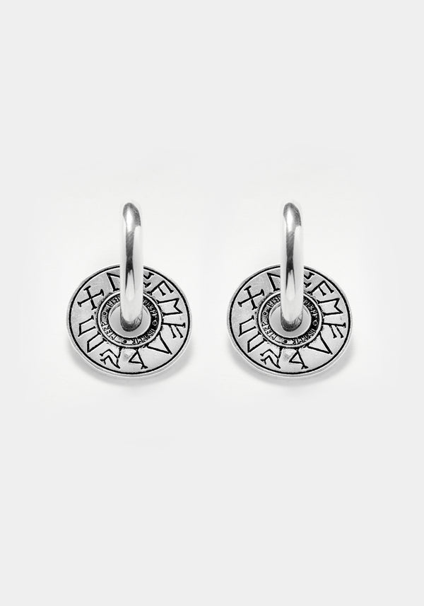 Runes Disk Earrings