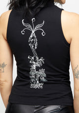 Mandrake High Neck Sleeveless Tee