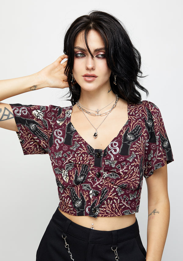 Hemlock Button Up Crop Top