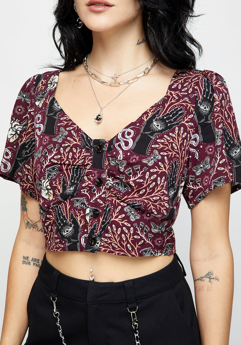 Hemlock Button Up Crop Top