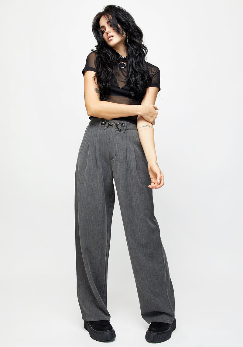 HERRINGBONE TAILORED TROUSER