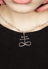 LEVIATHAN BONE CROSS NECKLACE