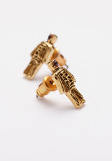 WICKER MAN STUD EARRINGS