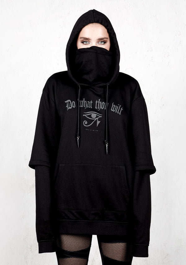 Thelema Face Cowl Kapuzensweatshirt