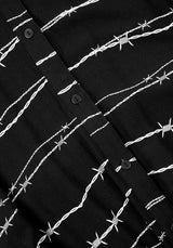 Barbed Midi Hemd Kleid